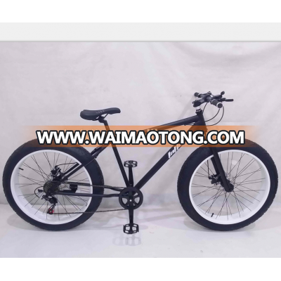 26" black frame fat tire dirt bike snow bike bicycle SNOW-SS003-1